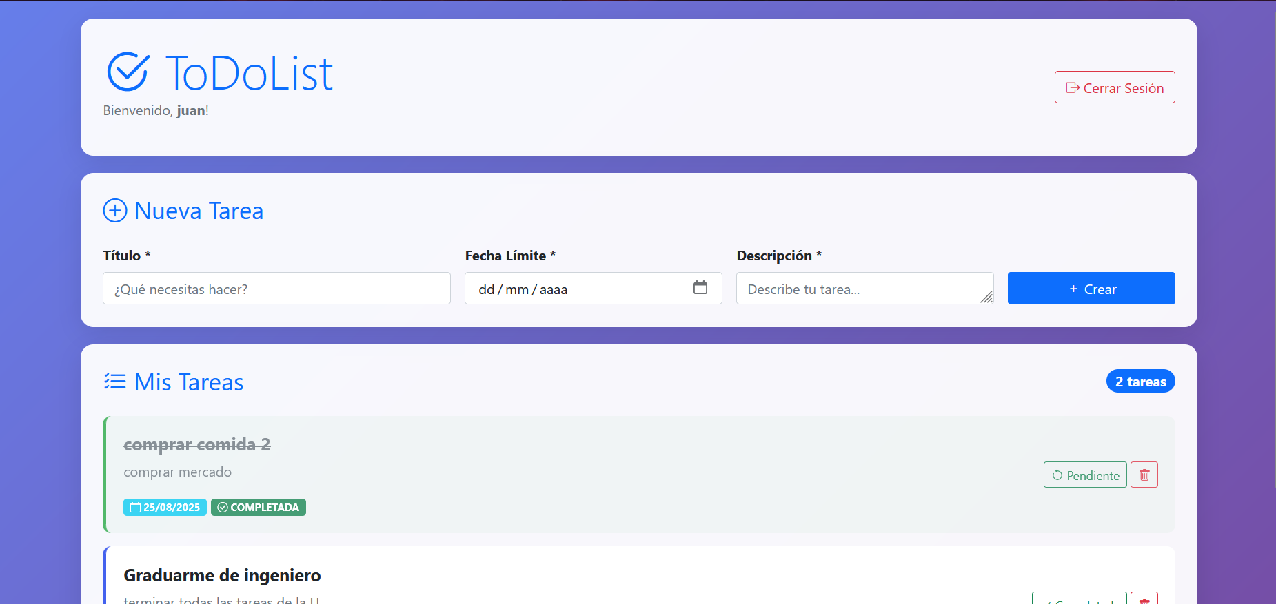Imagen Proyecto ToDo List